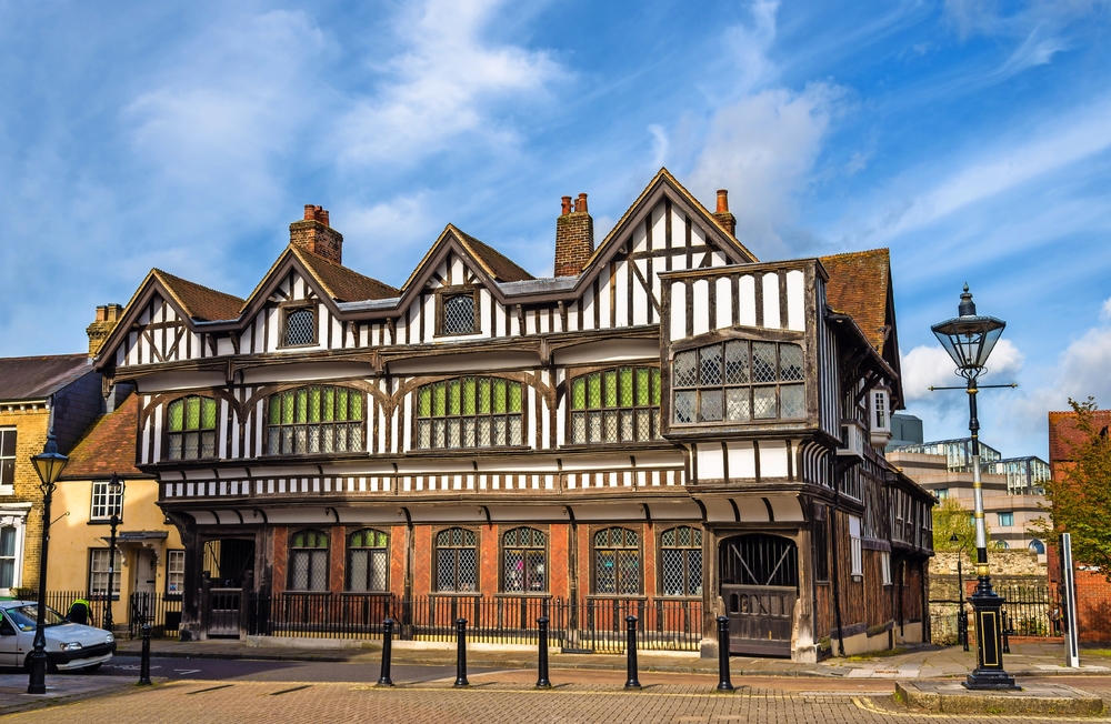 Tudor House in Stadtzentrum von Southampton, England