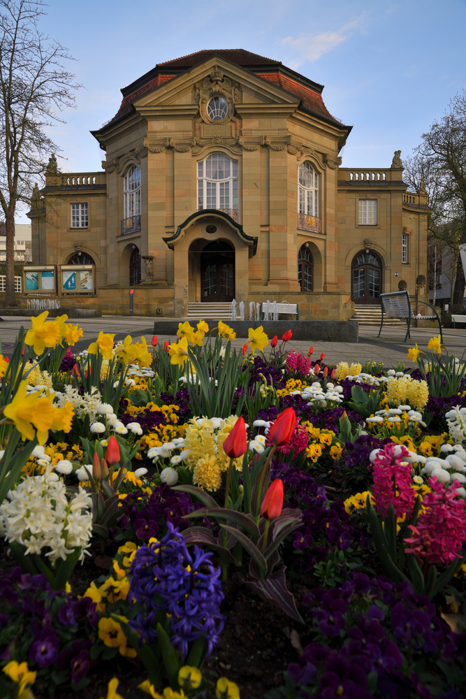 Kurtheater von Bad Kissingen im Frühling