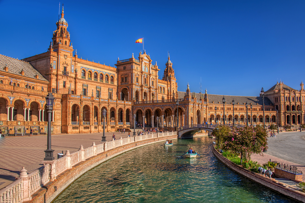 Plaza de España in Sevilla, Spanien