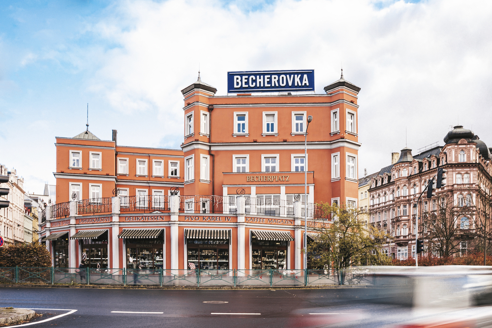 Haus Becherovka in Karlsbad in Tschechien