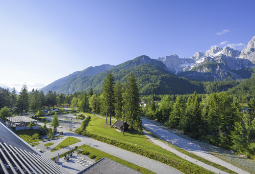 Außenbereich des Hotel Spik