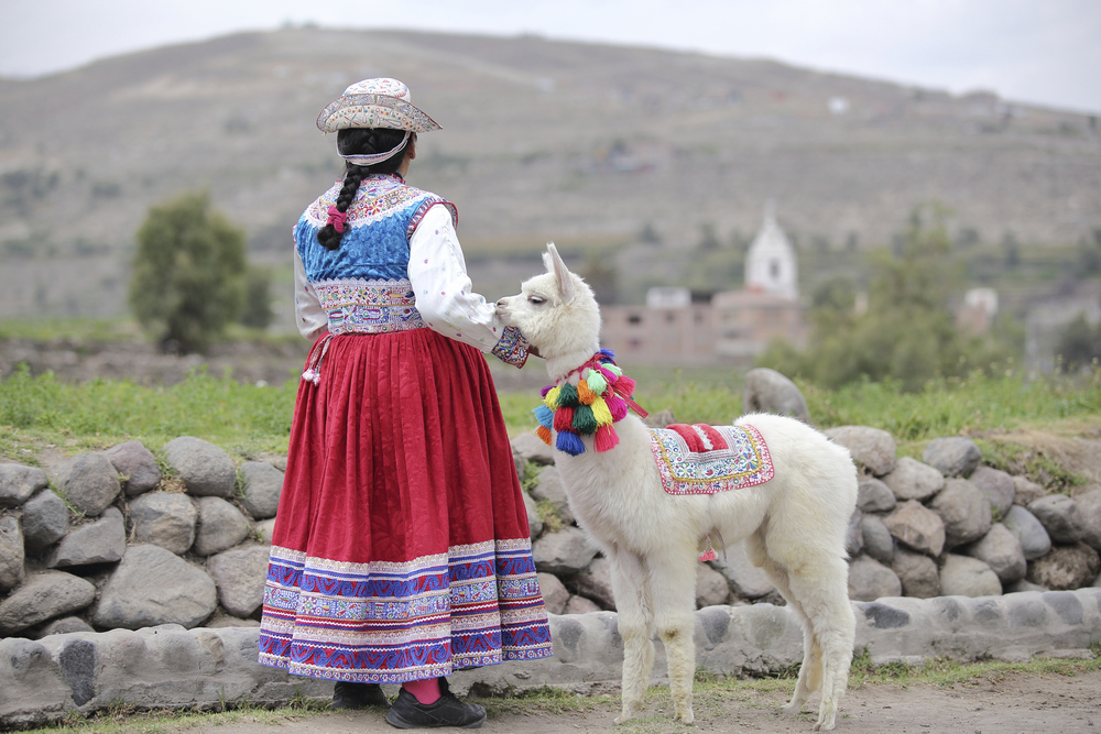 Typische Tracht im Colca Tal
