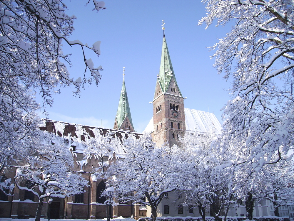 Dom Augsburg im Winter