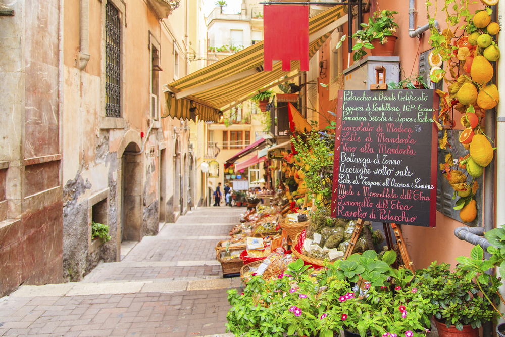 Gasse in Taormina